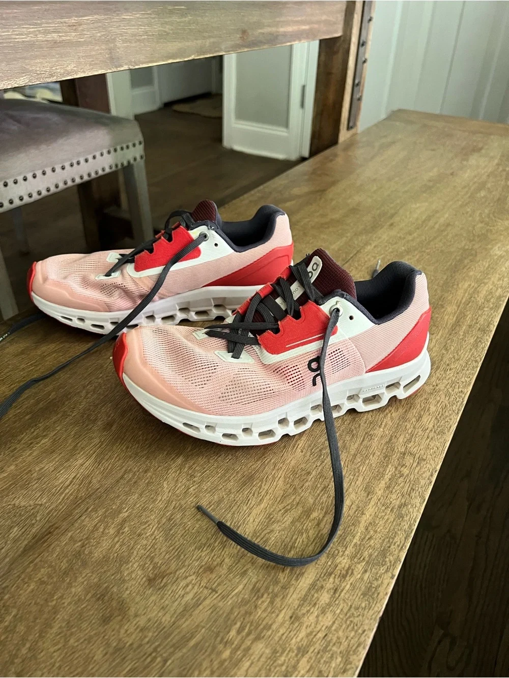On Running Cloudstratus Rose (Pink Red) Women's Runners